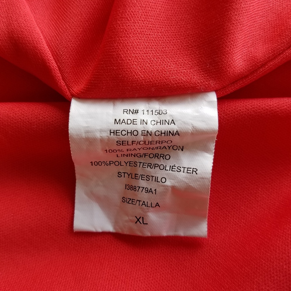 3/$25 As U Wish Red Embroidered Dress Sz XL - Picture 7 of 7